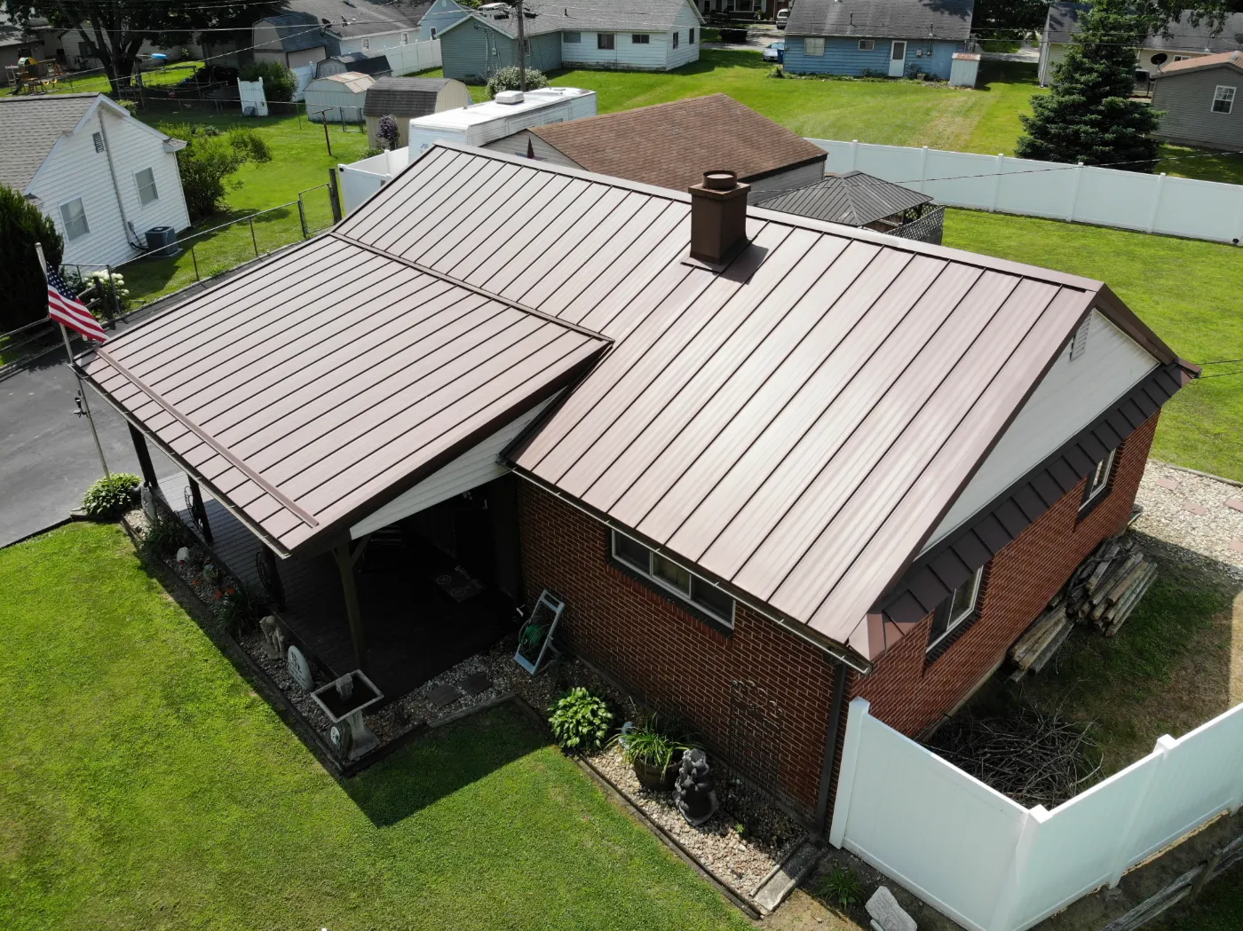 Commercial roof inspection documented in Gosport